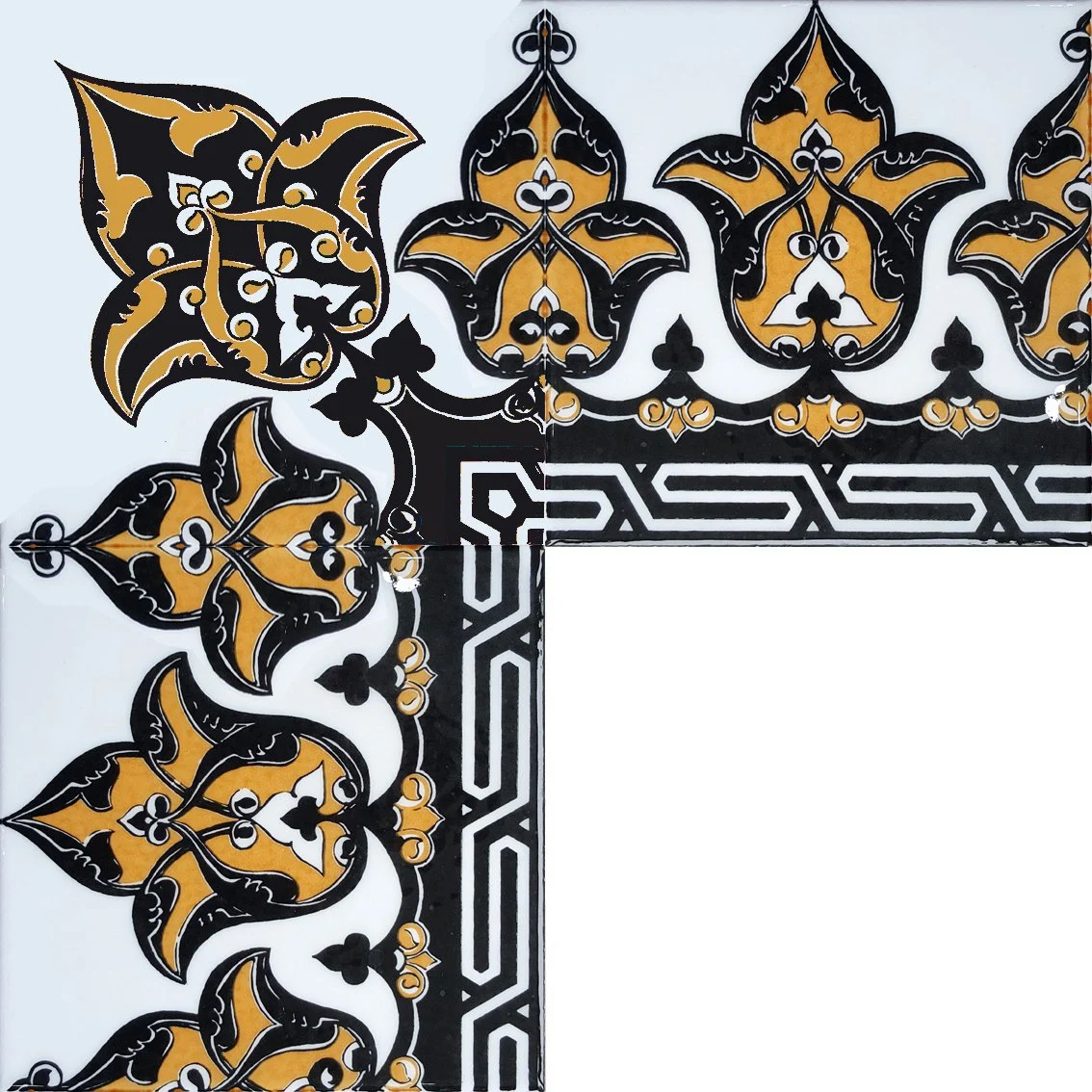 20x20 cm Çini Bordür B-1 SARI